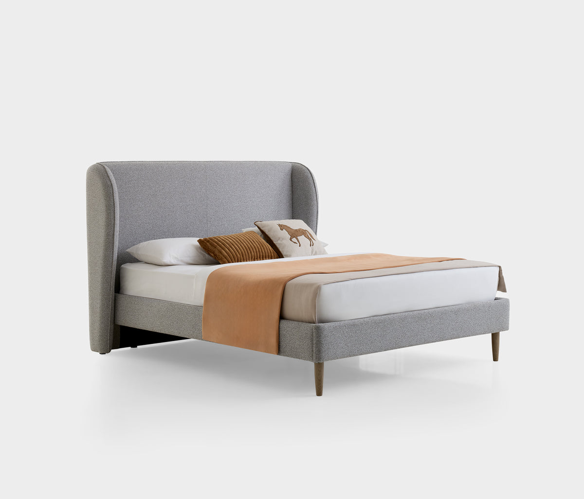 Marsell Bed met Hoofdbord Linnen Look - foto 20