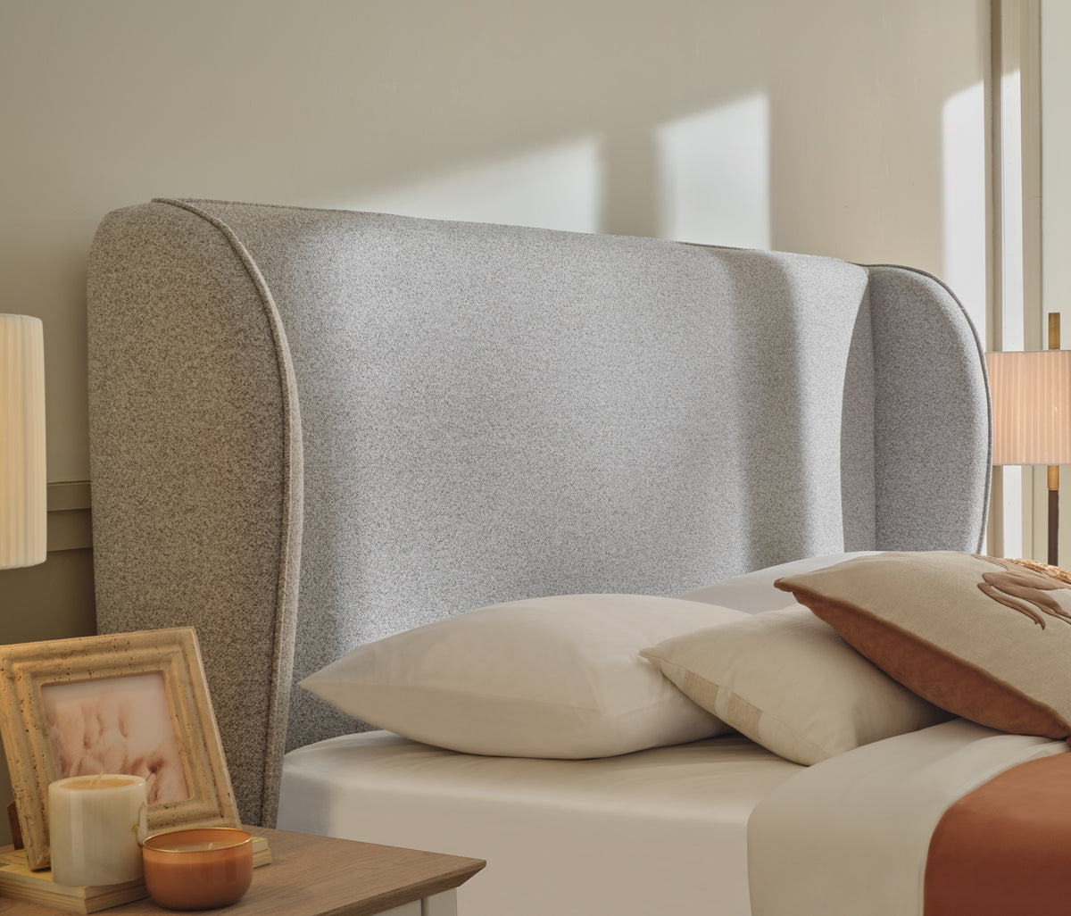 Marsell Bed met Hoofdbord Linnen Look - foto 6