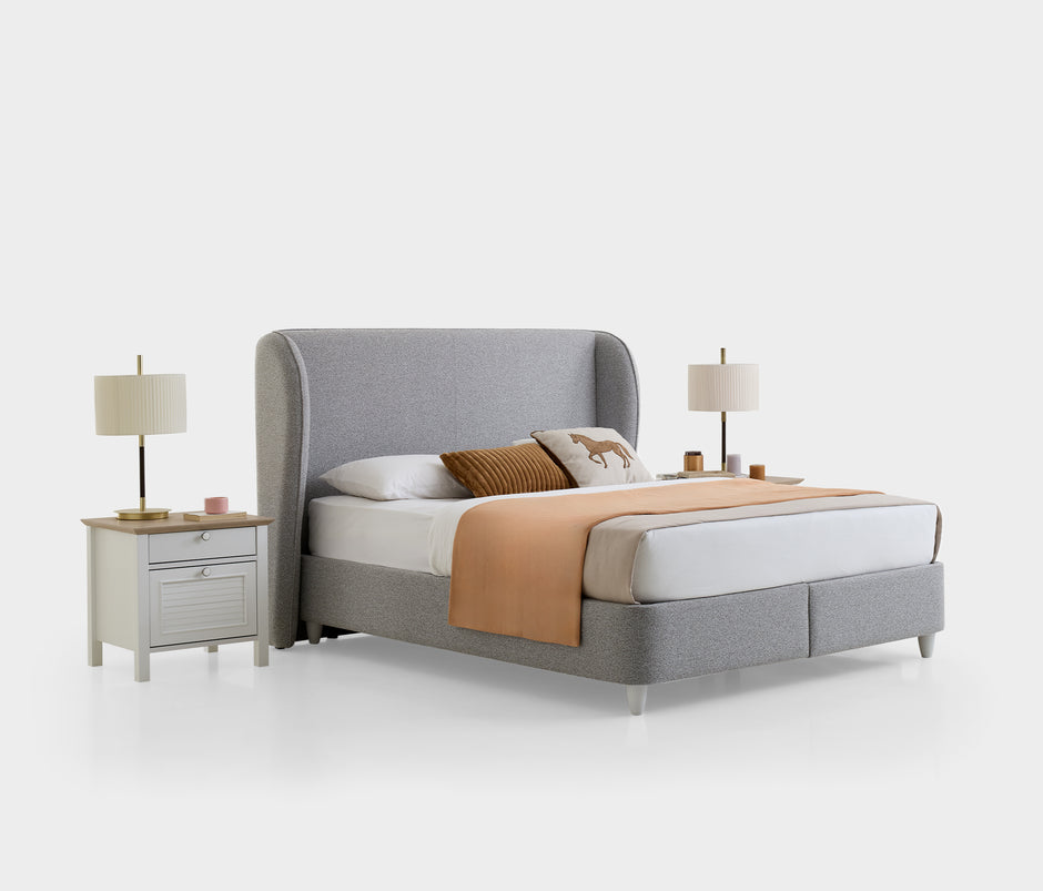 Marsell Boxspring met Hoofdbord Linnen Look