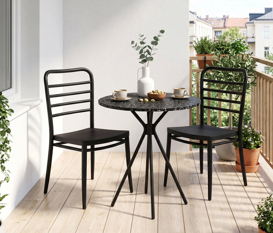 Sicily Keuken- en Balkonstoel Zwart