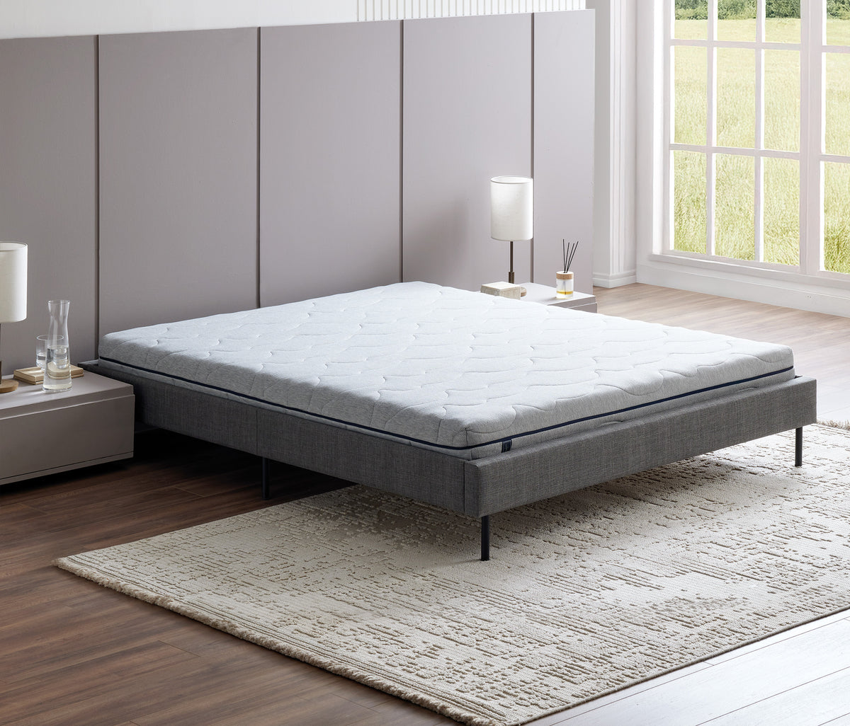 Optimum Flex & Orvia Matras en Bed Donkergrijs - foto 15