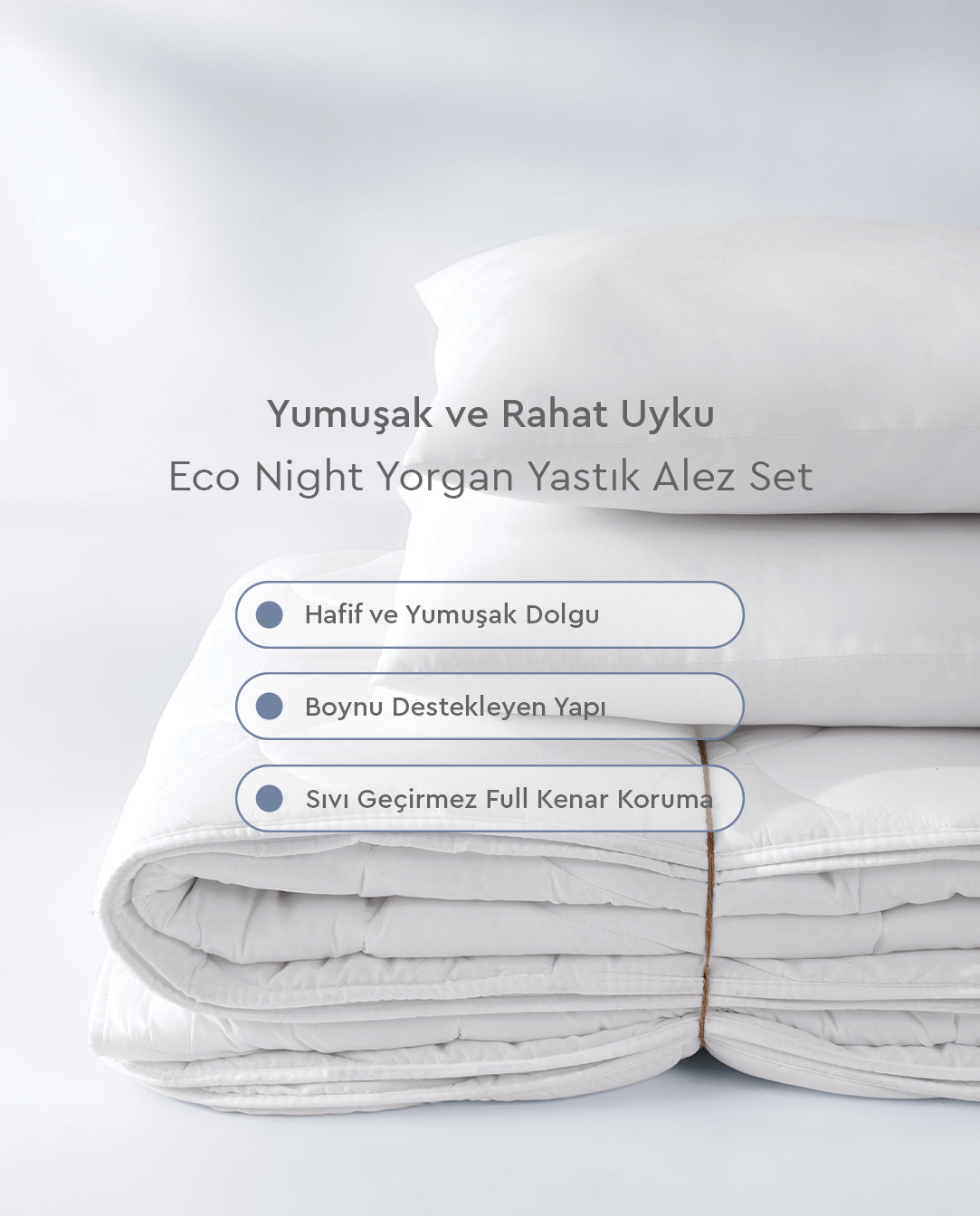 Eco Night Dekbed, Kussen en Matrasbeschermer Set - foto 4