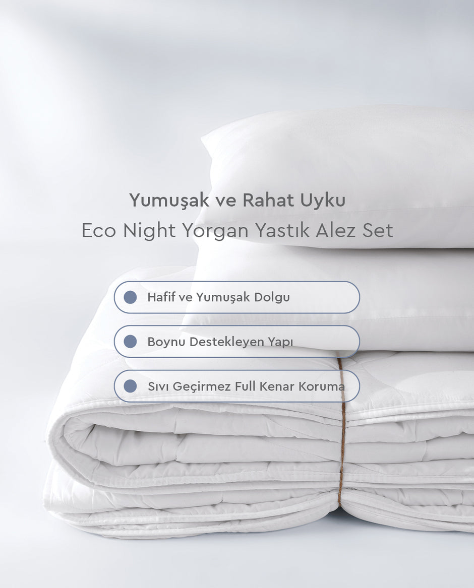 Eco Night Dekbed, Kussen en Matrasbeschermer Set