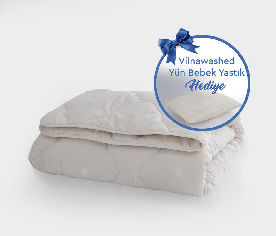 Vilnawashed Baby Dekbed met Vilnawashed Kussen