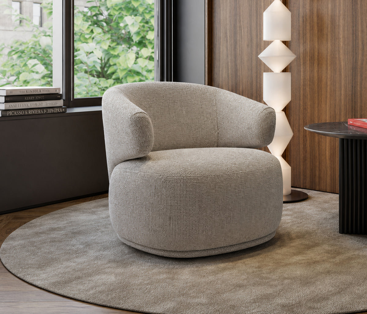 Piove Draaifauteuil Linnen Look - foto 3