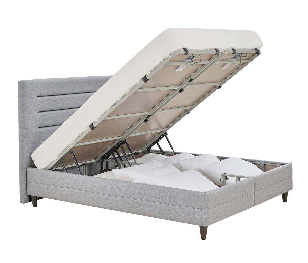 Supreme Pedic Boxspring en Hoofdbord 2-delige Set Blauw - foto 36