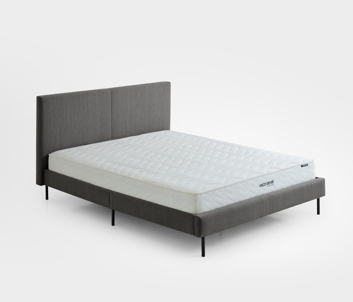 Visco Sense Comfort & Savana Matras, Bed en Hoofdbord Donkergrijs - foto 7