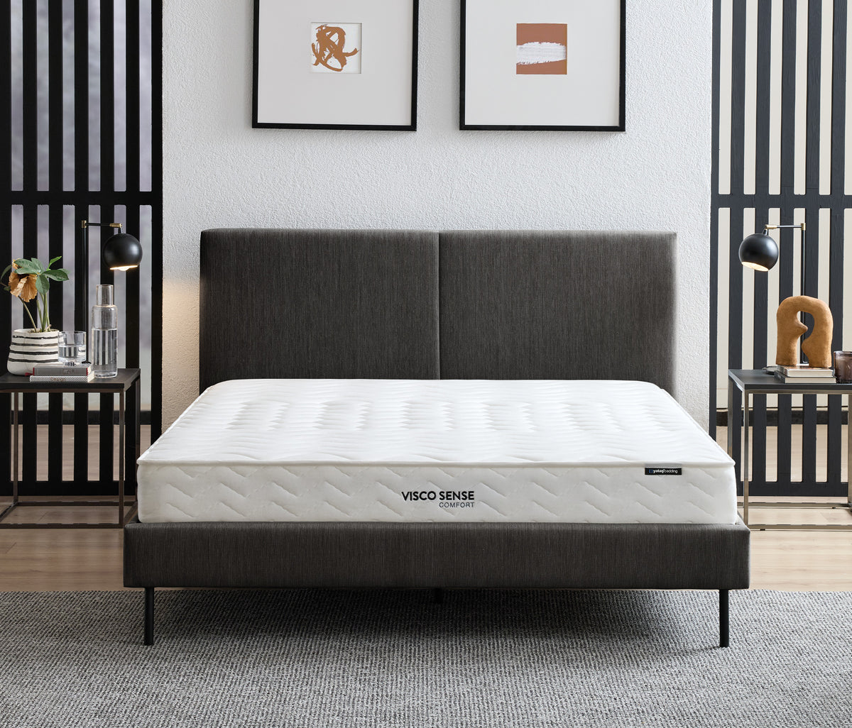 Visco Sense Comfort & Savana Matras, Bed en Hoofdbord Donkergrijs - foto 30