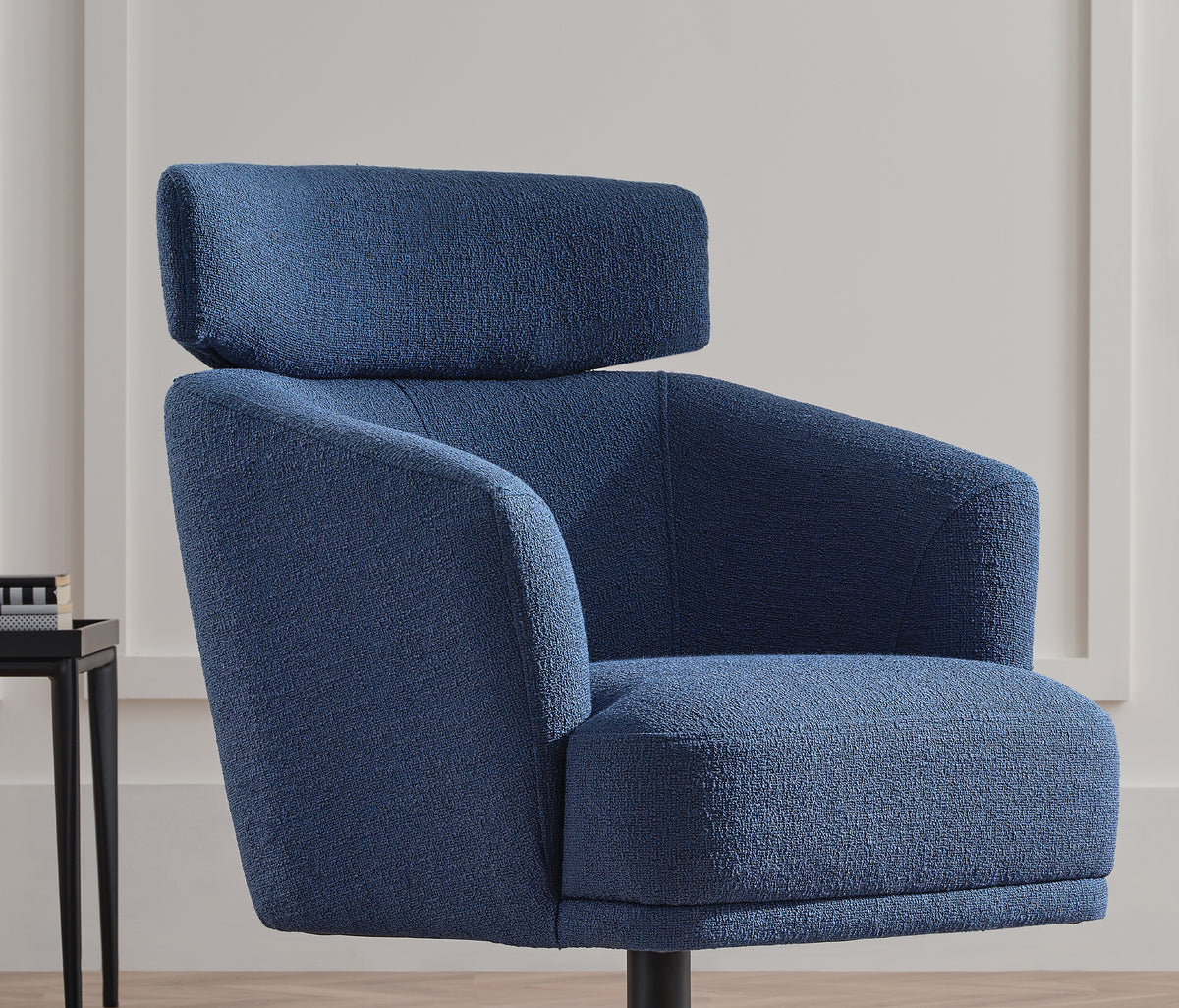 Swan Draaifauteuil met Hoofdsteun Bouclé Turkoois - foto 3