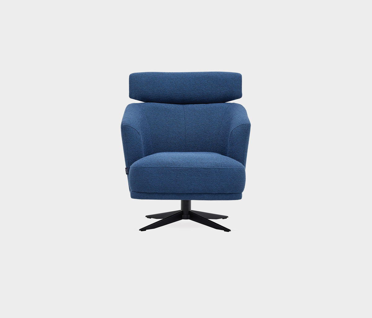Swan Draaifauteuil met Hoofdsteun Bouclé Turkoois - foto 4