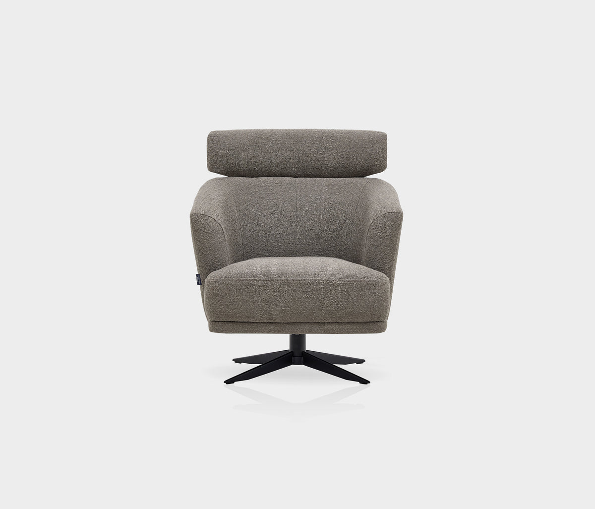 Swan Draaifauteuil met Hoofdsteun Bouclé Taupe