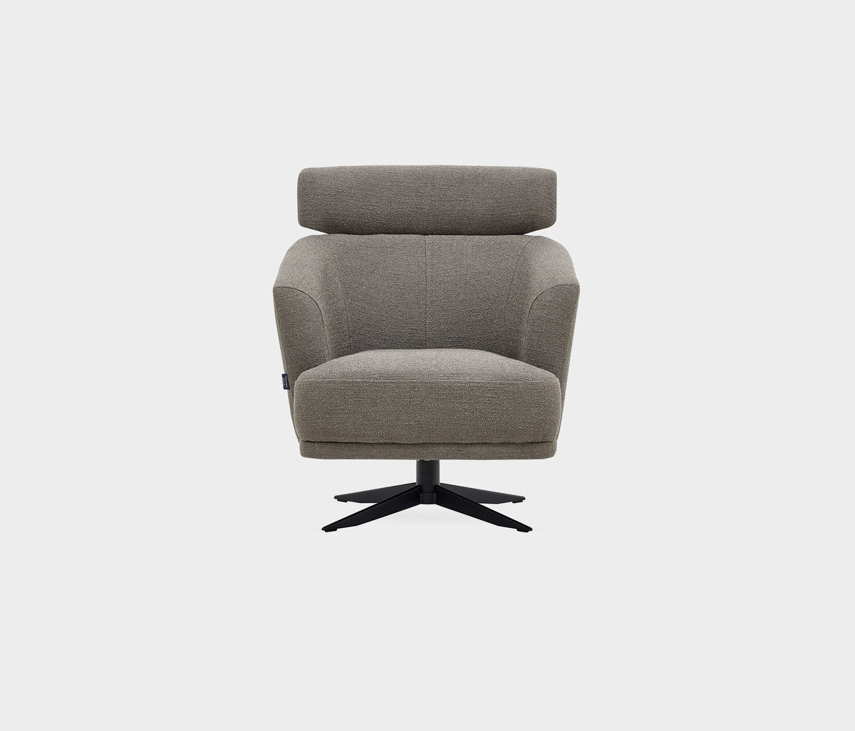 Swan Draaifauteuil met Hoofdsteun Bouclé Taupe - foto 4