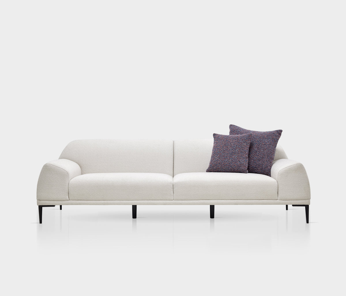 Swan 3-zitsbank Bouclé Wit