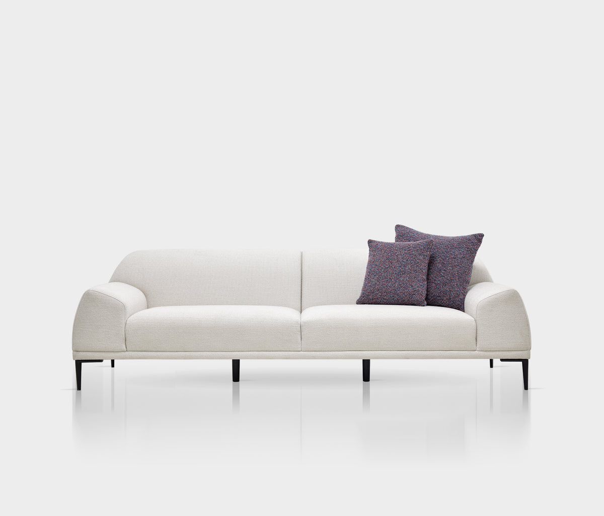 Swan 2,5-zitsbank Bouclé Wit