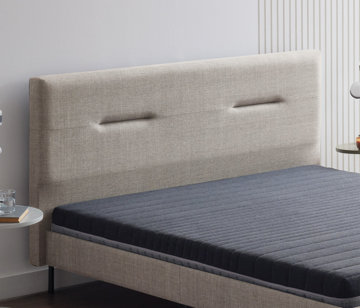 Optimum Support & Sovene Matras, Bed en Hoofdbord Beige - foto 7
