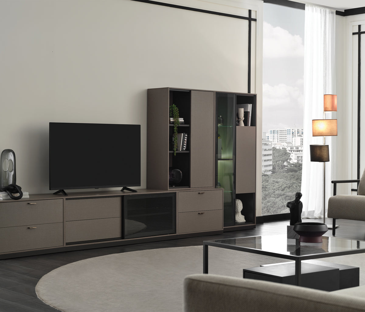 Berta TV-meubel Zijmodule met Deuren en Planken - foto 2