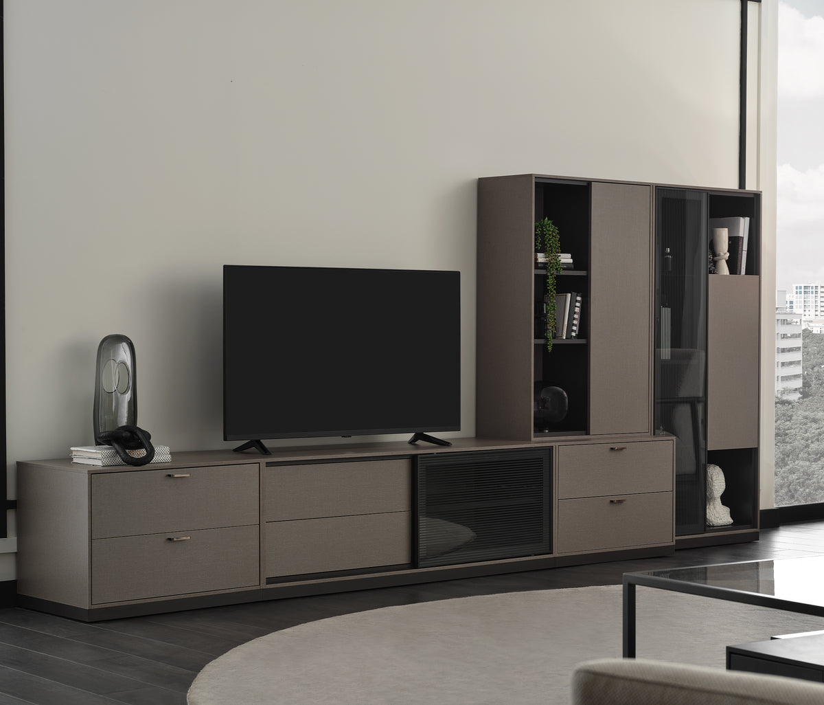 Berta TV-meubel Zijmodule met 2 Lades - foto 2