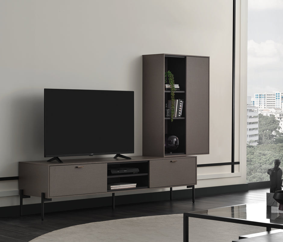 Berta TV-meubel Bovenmodule met Deuren en Planken