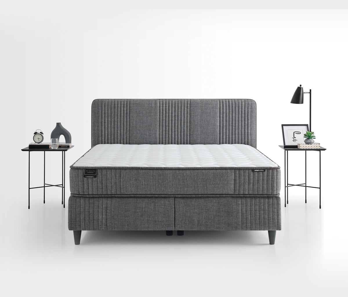 Wool Sense Pro Matras, Boxspring en Hoofdbord 3-delige Set - foto 14