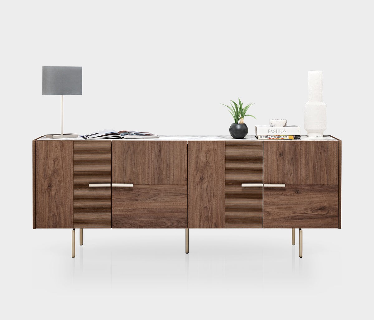 Pavia Dressoir 4-deurs Marmerlook