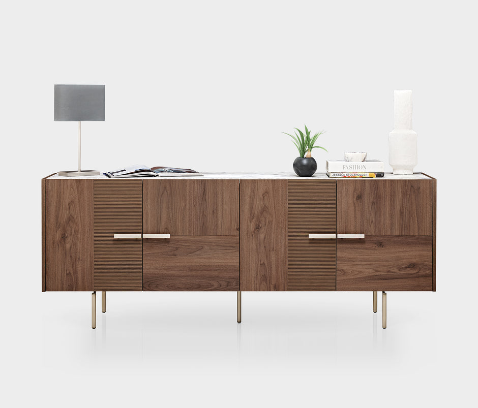 Pavia Dressoir 4-deurs Marmerlook