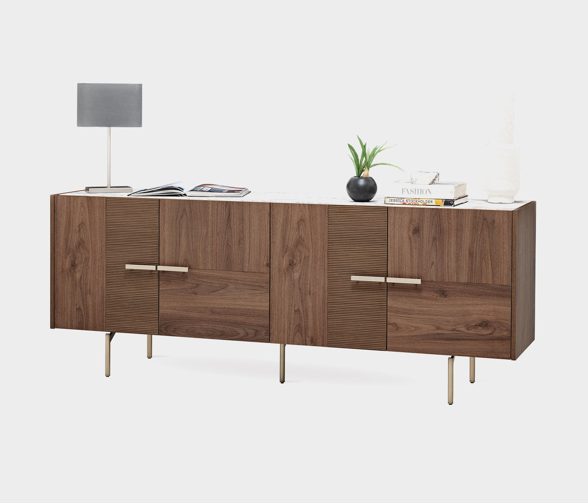 Pavia Dressoir 4-deurs Marmerlook - foto 10