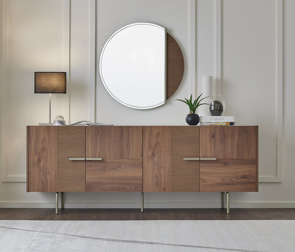 Pavia Dressoir 4-deurs Marmerlook