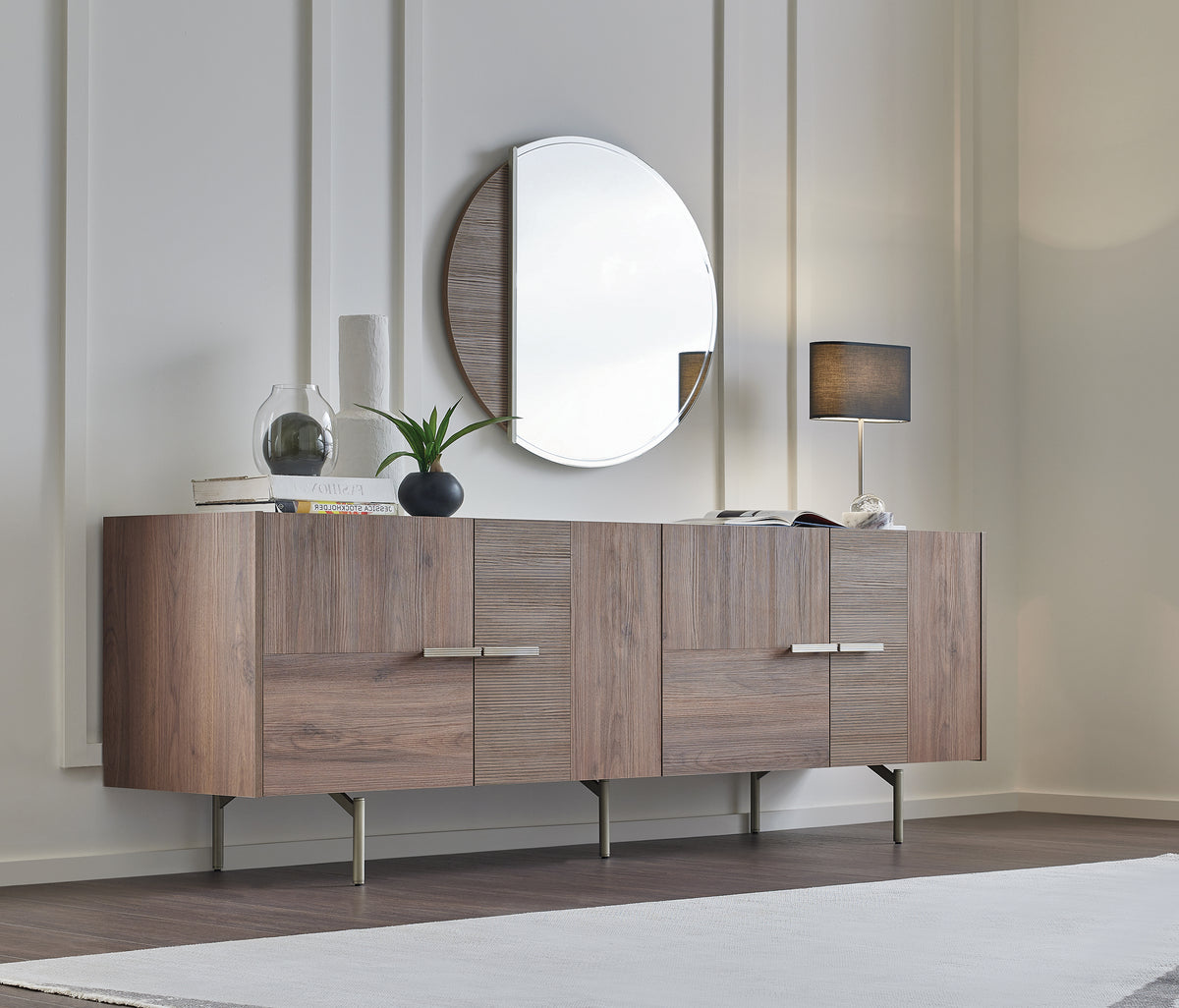 Pavia Dressoir 4-deurs Marmerlook - foto 3