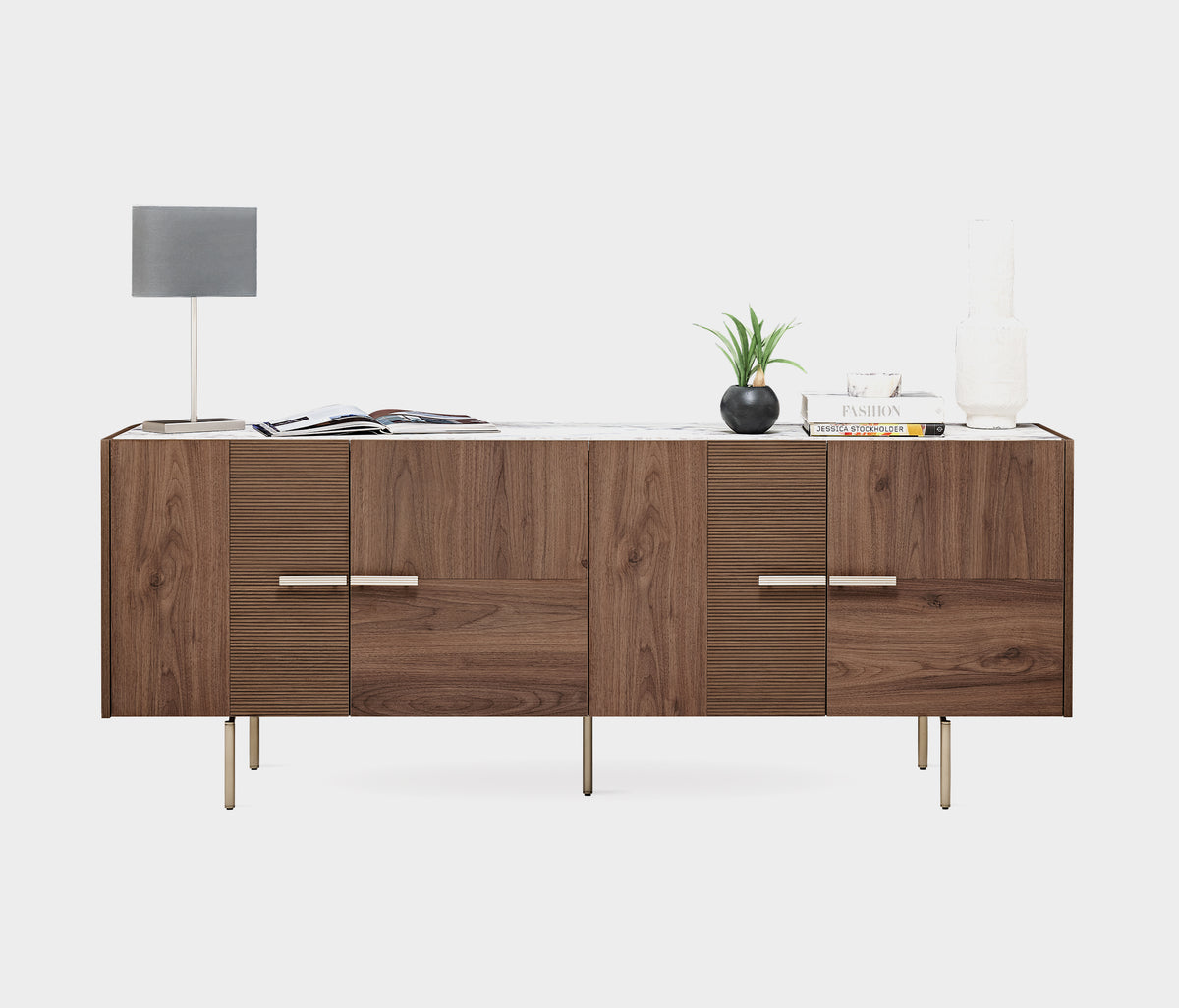 Pavia Dressoir 4-deurs Marmerlook - foto 8