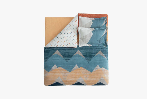 Aden Marineblauw Dekbedovertrekset Eenpersoons