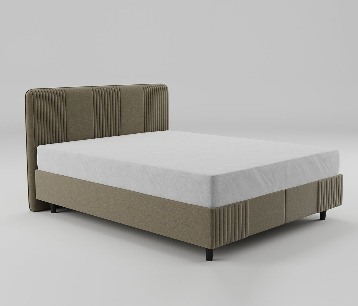 Wool Sense Boxspring en Hoofdbord 2-delige Set Beige - foto 6