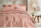 Clara Terracotta Bed Sprei Seti Eenpersoons