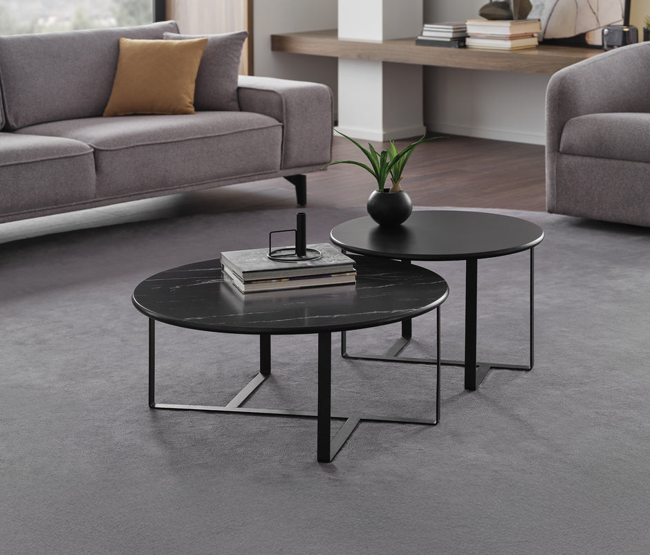 Padme Salontafel MDF Marmerlook
