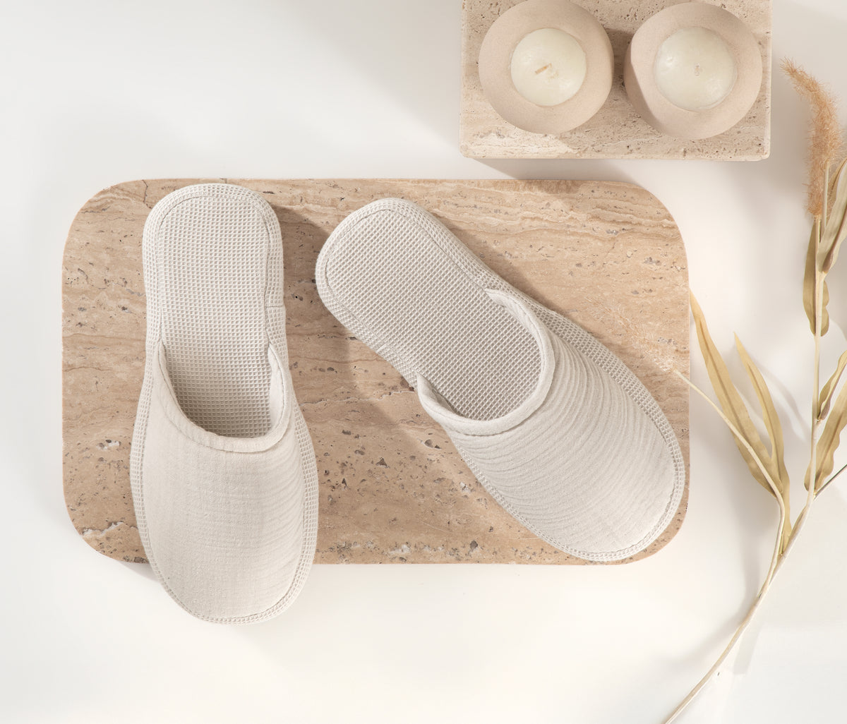 Harold Mousseline Slippers Linnen - foto 2