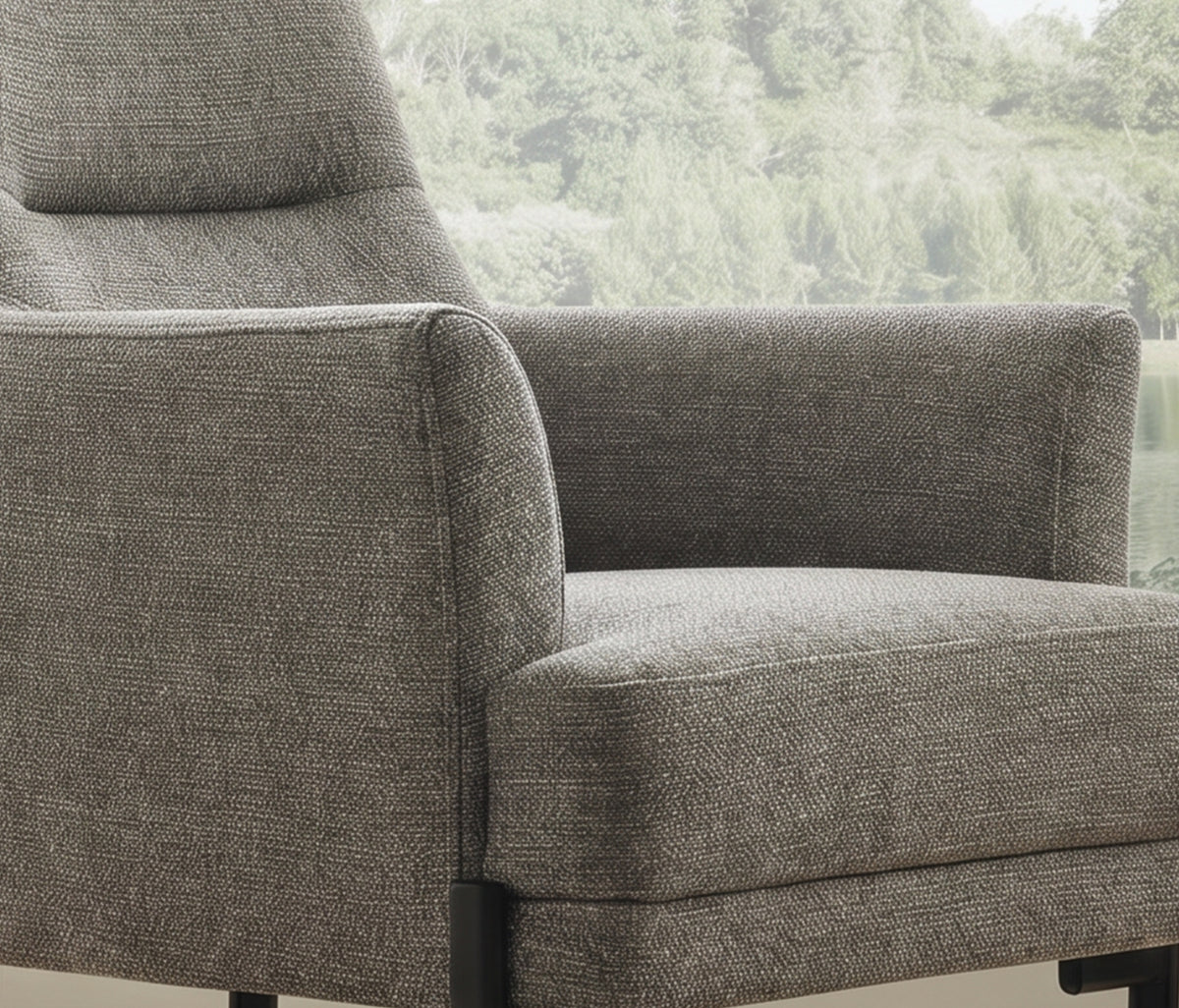 Terra Fauteuil Bouclé Steengrijs - foto 3