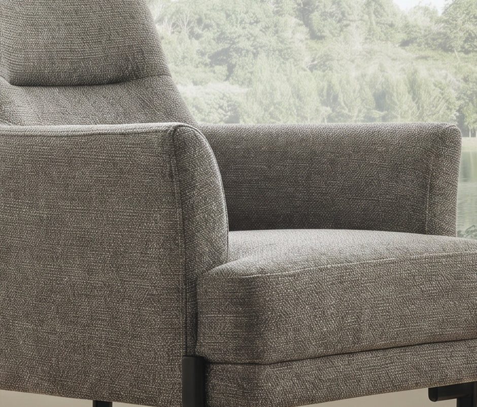 Terra Fauteuil Bouclé Steengrijs
