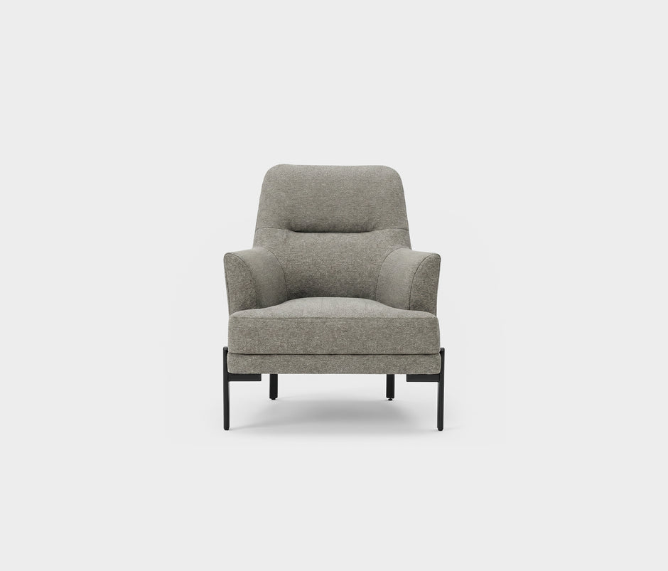 Terra Fauteuil Bouclé Steengrijs