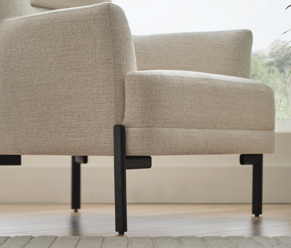 Terra Fauteuil Bouclé Middengrijs