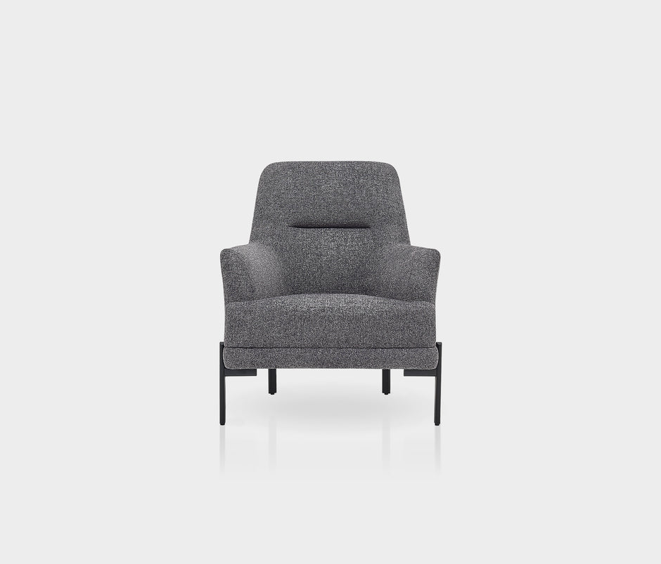 Terra Fauteuil Bouclé Antraciet
