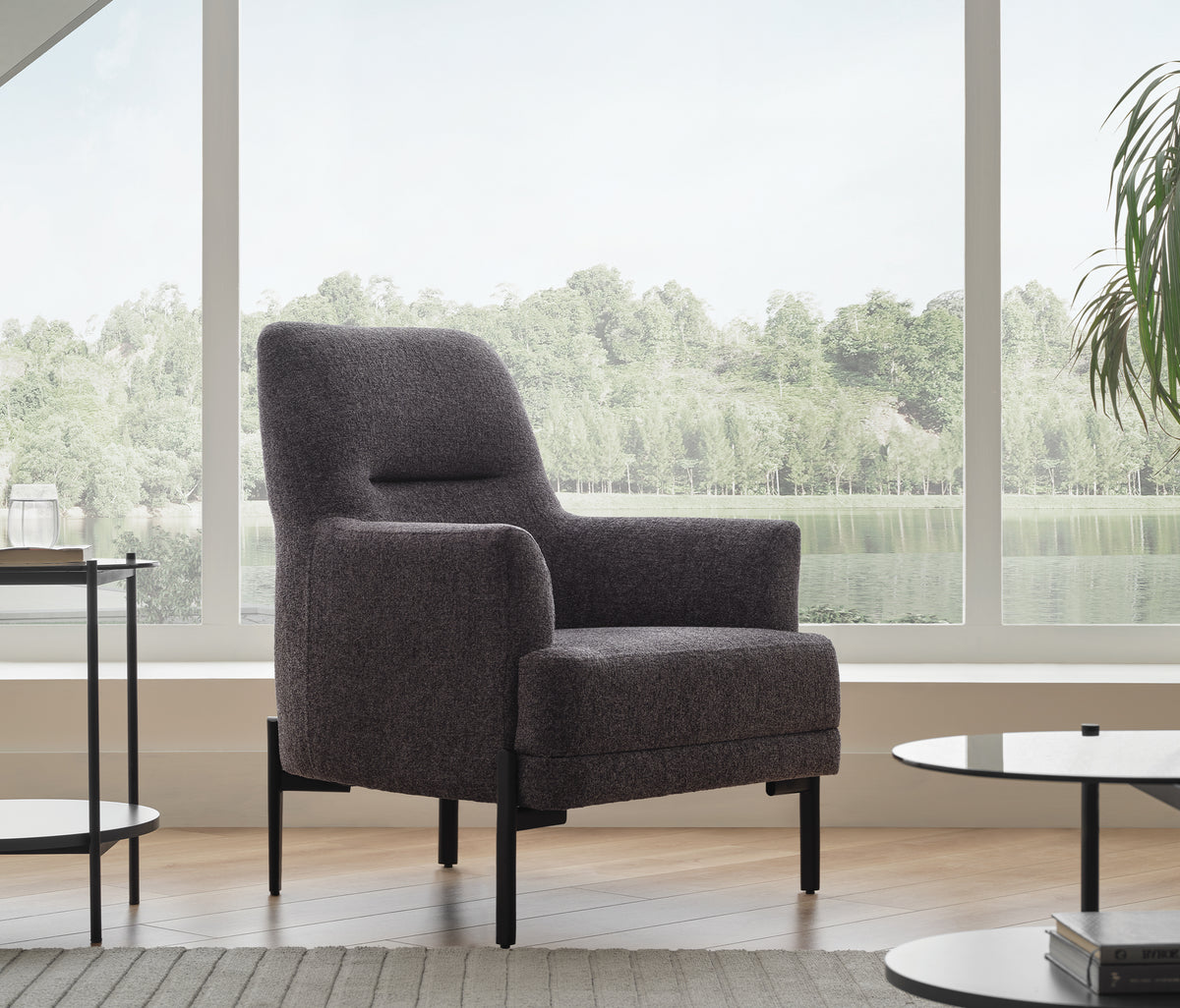 Terra Fauteuil Bouclé Antraciet - foto 2