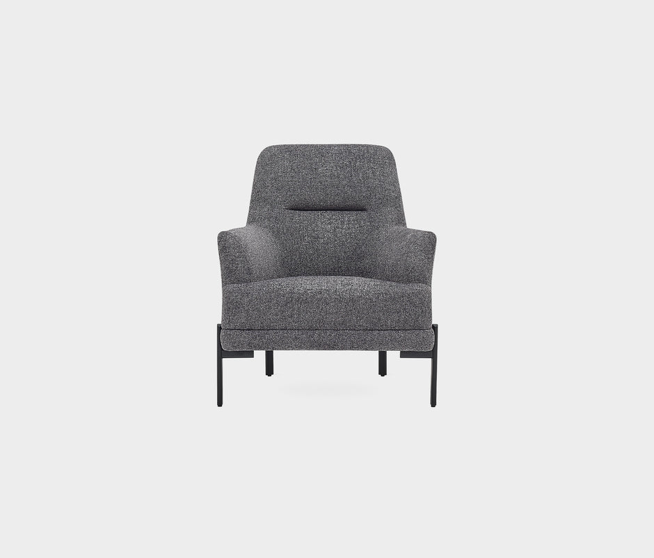 Terra Fauteuil Bouclé Antraciet
