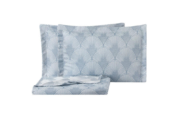 Gian Blauw Bed Sprei Seti Tweepersoons