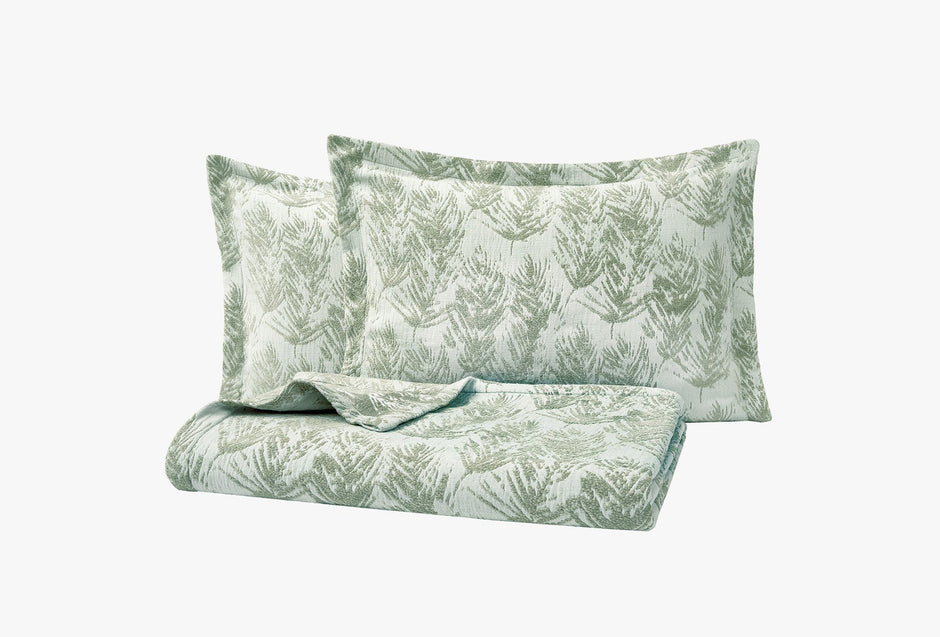 Ella Groen Bedspreiset Tweepersoons