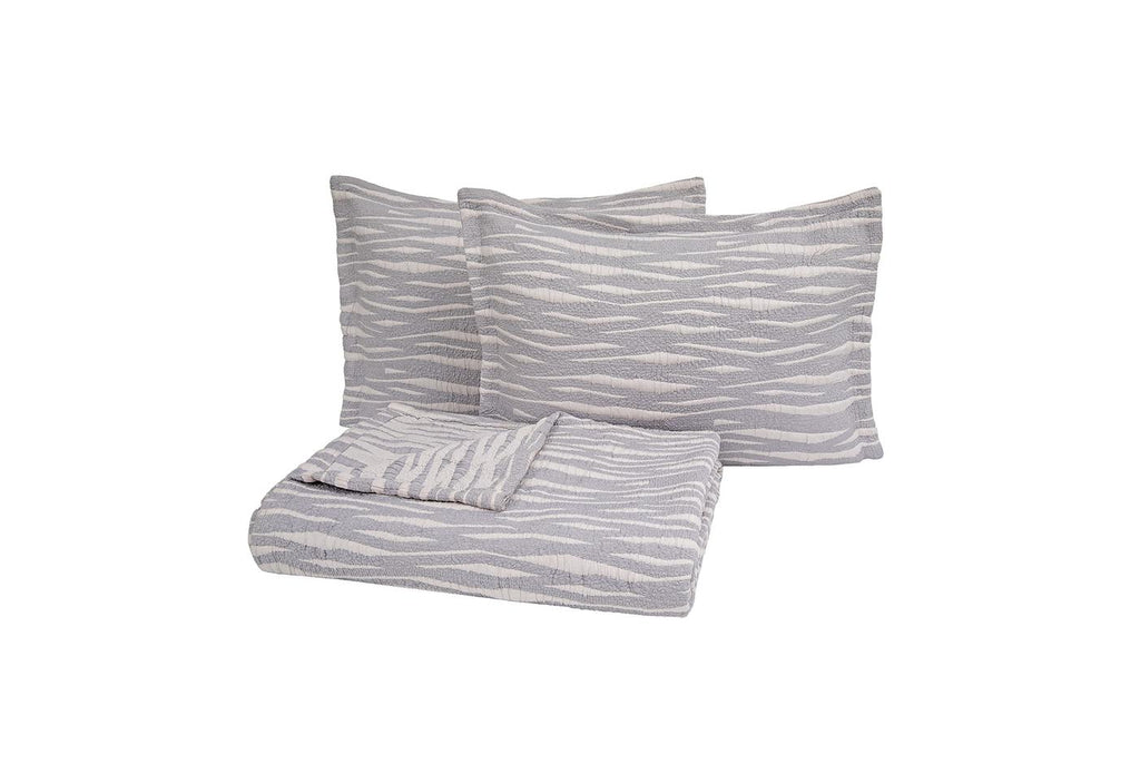 Joelle Grijs Bed Sprei Seti Tweepersoons - foto 5