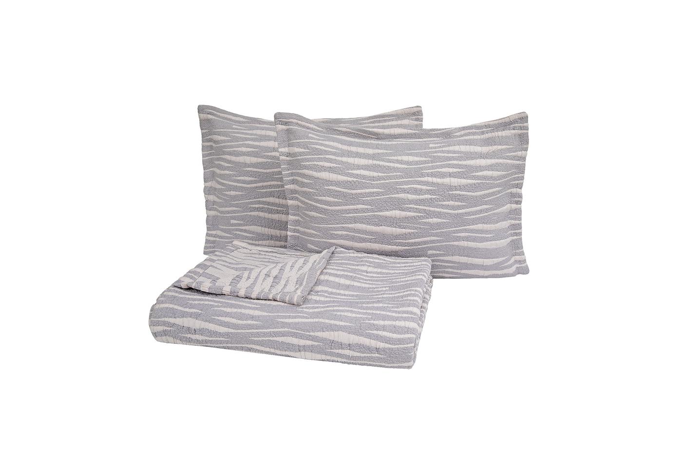 Joelle Grijs Bed Sprei Seti Tweepersoons - foto 5