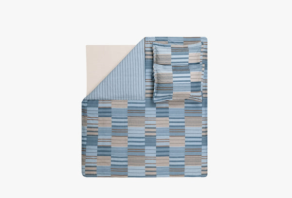 Avril Blauw Dekbedovertrekset Eenpersoons