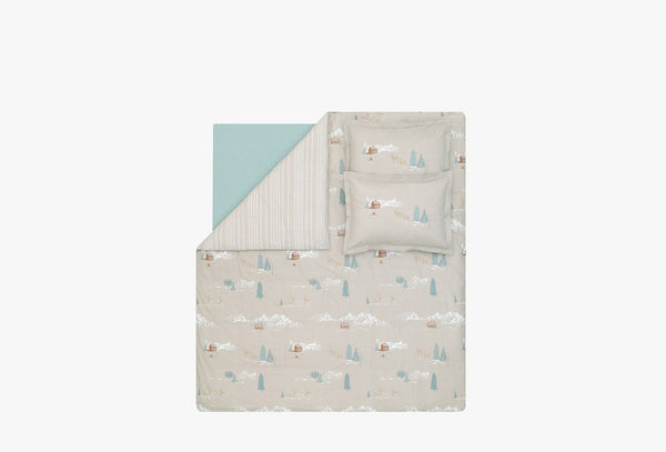 Mateo Beige Dekbedovertrekset Tweepersoons