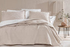 Brio Beige Bed Sprei Seti Tweepersoons