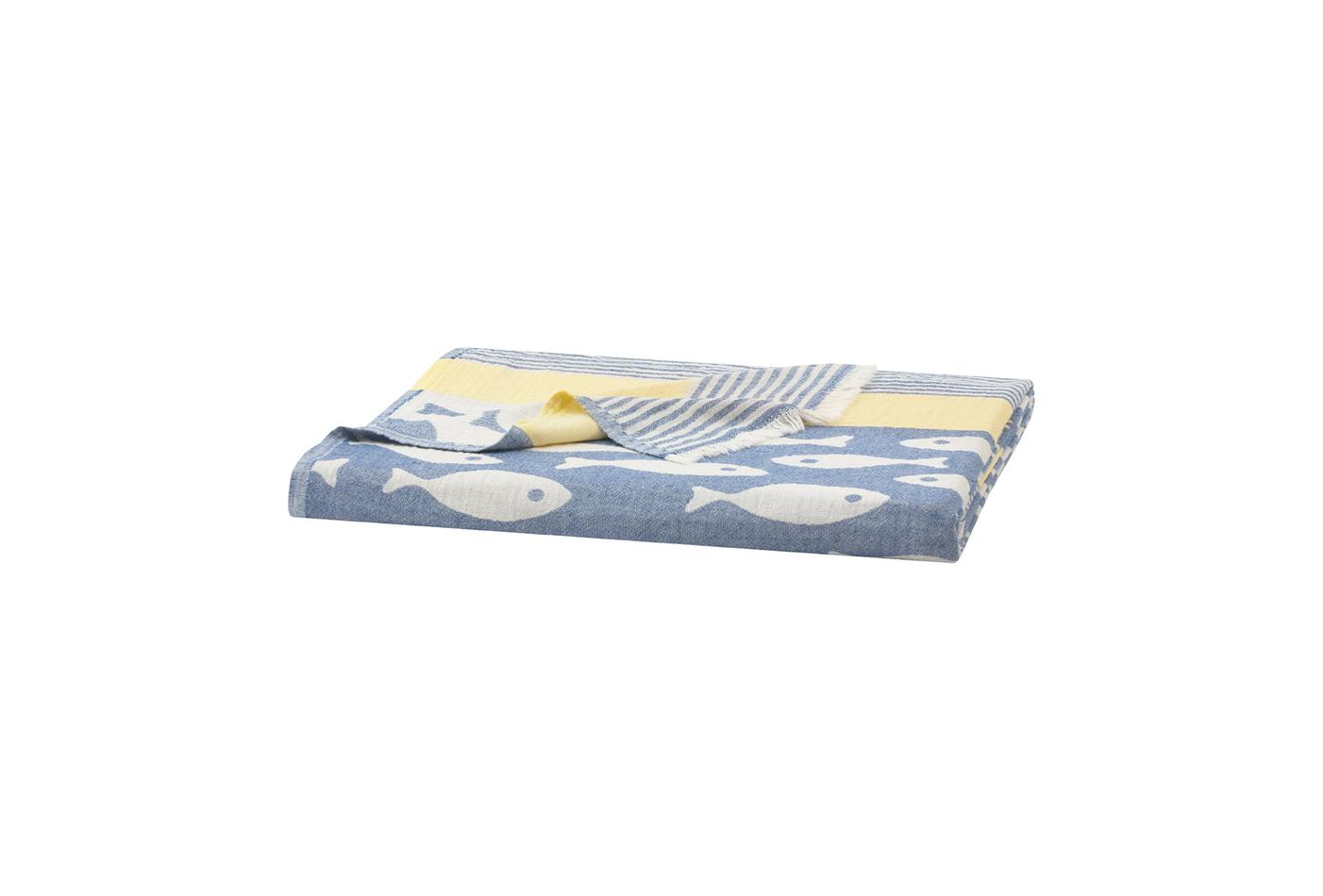 Veta Blauw Pique Bed Sprei Tweepersoons - foto 4