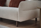 Hera 3-Zitsbank met Slaapfunctie + Fauteuil Geweven stof Wit - foto 4